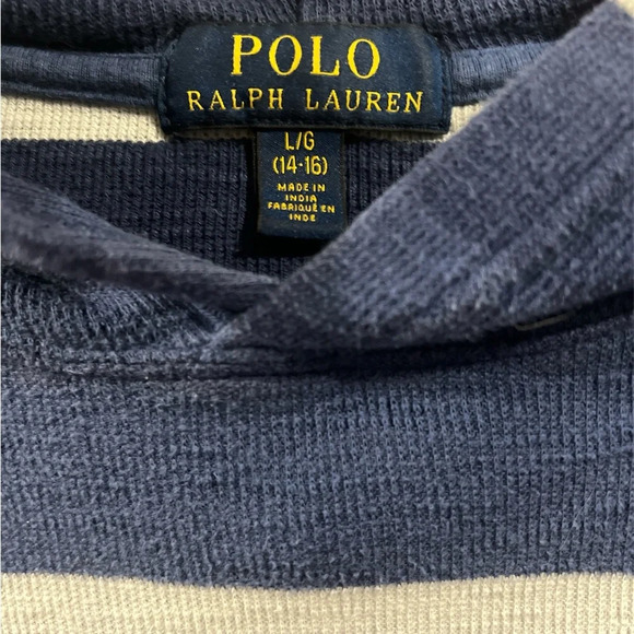 Boys size Large Ralph Lauren long sleeve hoodie, preloved - Picture 2 of 4